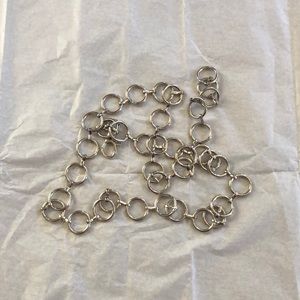 silver ring chain belt